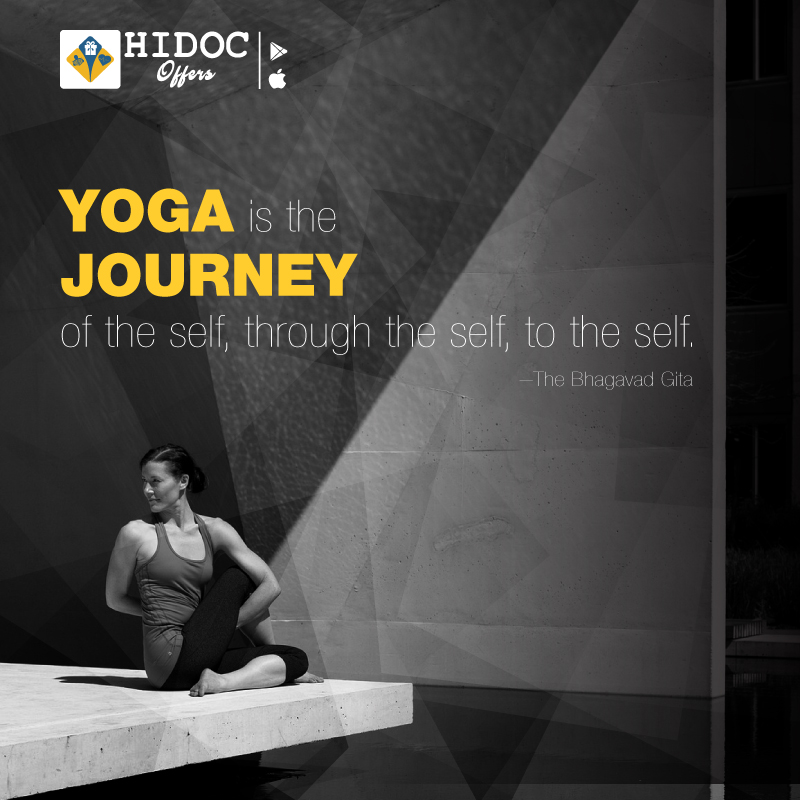 Health Tip - Yoga is the  journey of the self, through the self, to the self