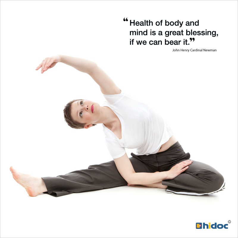 Health Tip - Health of body and  mind is a great blessing, if we can bear it