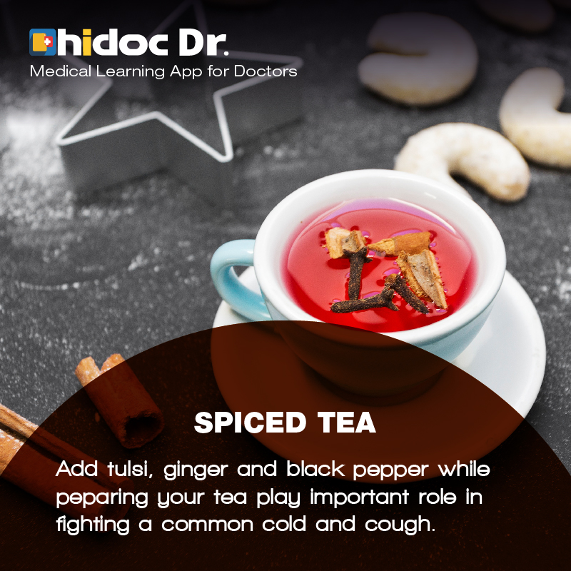 Health Tip - Add tulsi, ginger and black pepper while peparing your tea play important role in fighting a common cold and cough.