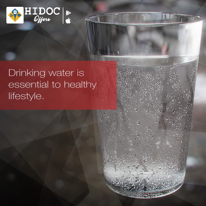 Health Tip - Drinking 3 litres of water  daily is essential to prevent dehydration